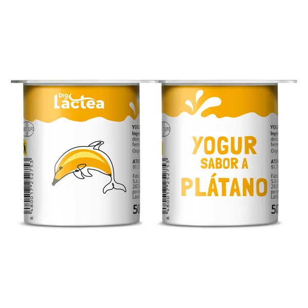 Yogur sabor plátano Dia Láctea 4 x 125 g 4