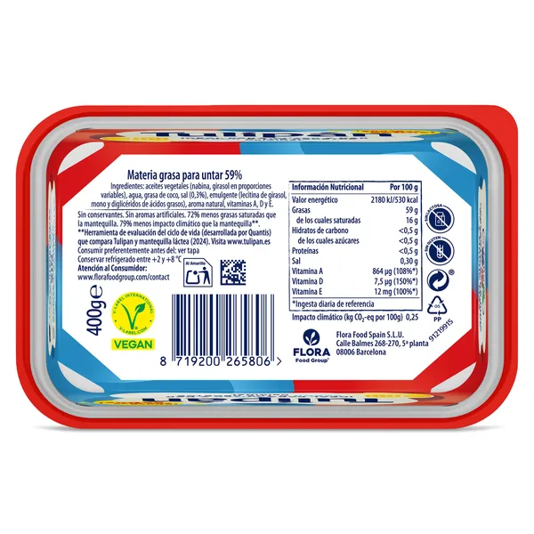 Margarina Tulipán 400 g 4