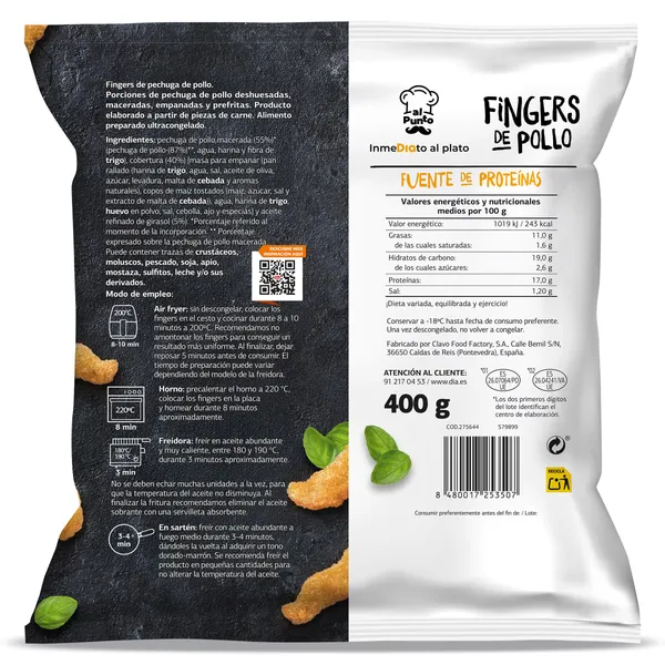 Fingers de pollo Dia Al Punto 400 g 3