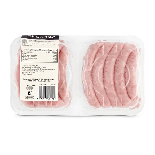 Longaniza de pollo Selección de Dia 400 g 5