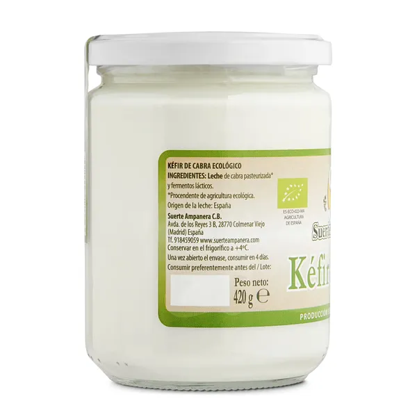 Kéfir de cabra Suerte Ampanera vaso 420 g 4