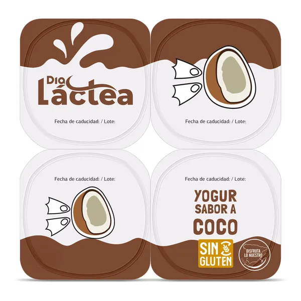 Yogur sabor coco Dia Láctea 4 x 125 g 2