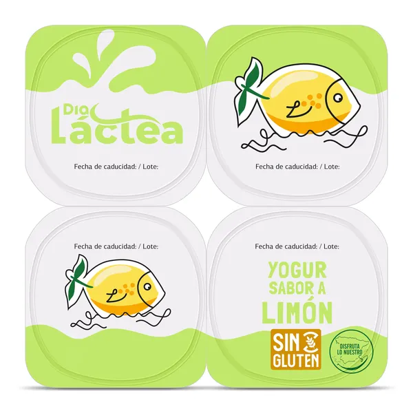 Yogur sabor limón Dia Láctea 4 x 125 g 2