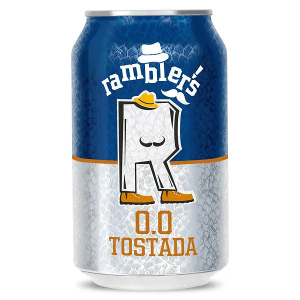 Cerveza tostada 0,0% alcohol Dia Ramblers 33 cl 2