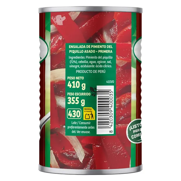 Ensalada de pimientos Alsur 355 g 4