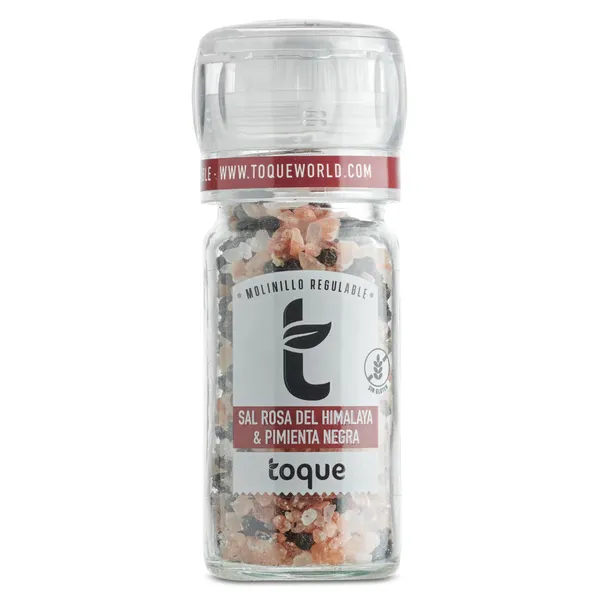 Sal rosa y pimienta negra Toque frasco 90 g