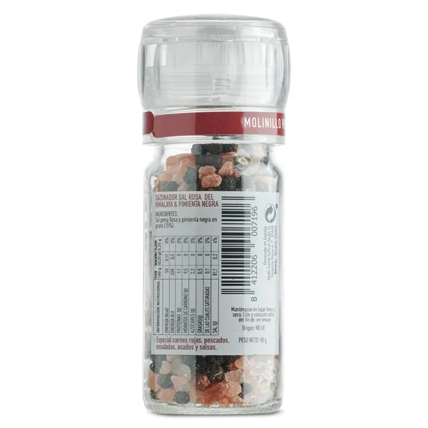 Sal rosa y pimienta negra Toque frasco 90 g 2