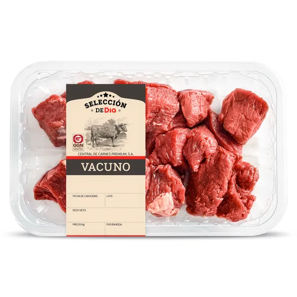 Carne de vacuno en tacos añojo Selección de Dia bandeja 460 g aprox. 2