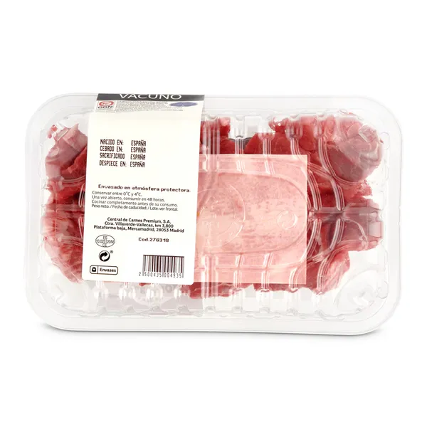 Carne de vacuno en tacos añojo Selección de Dia bandeja 460 g aprox. 3