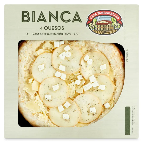Pizza artesana bianca 4 quesos Casa Tarradellas 400 g 2