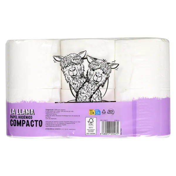 Papel higiénico doble rollo Dia La Llama 6 unidades 4
