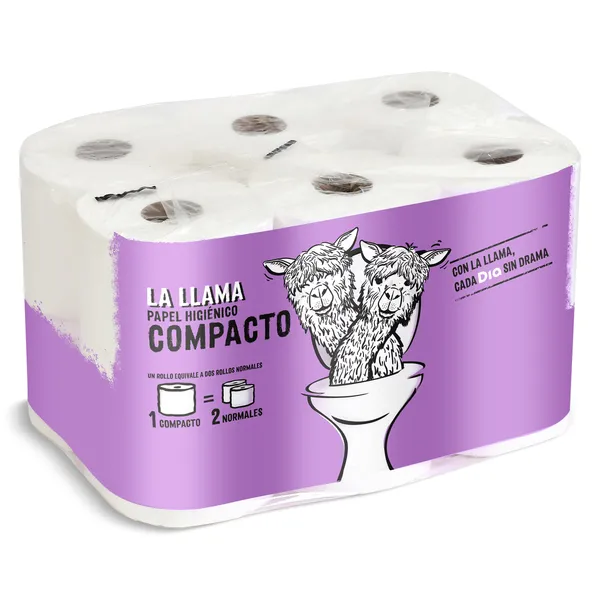 Papel higiénico doble rollo Dia La Llama 6 unidades 3