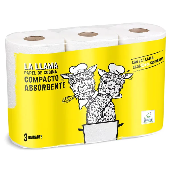 Papel de cocina absorbente Dia La Llama 3 unidades 3