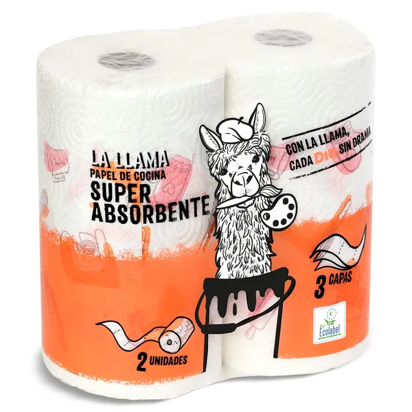 Papel de cocina super absorbente Dia La Llama 2 unidades 3