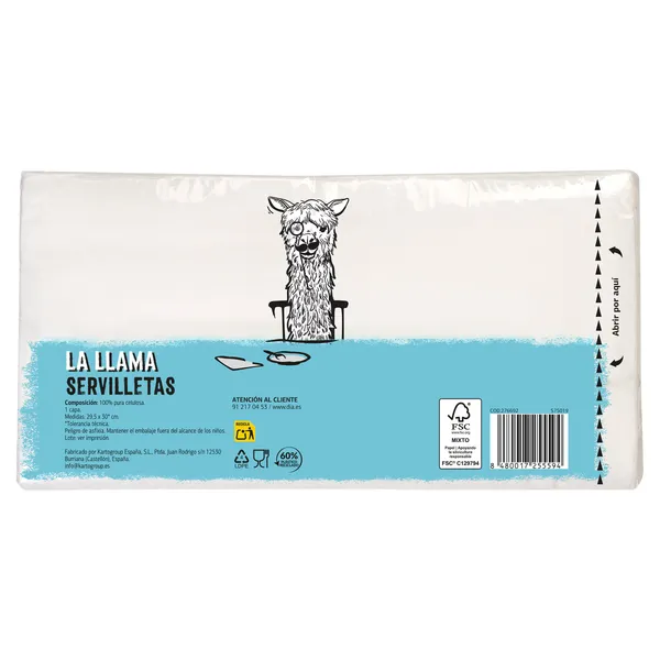 Servilletas Dia La Llama 200 unidades 4