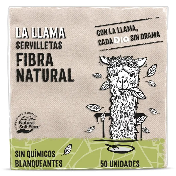 Servilletas fibra natural Dia La Llama 50 unidades 2