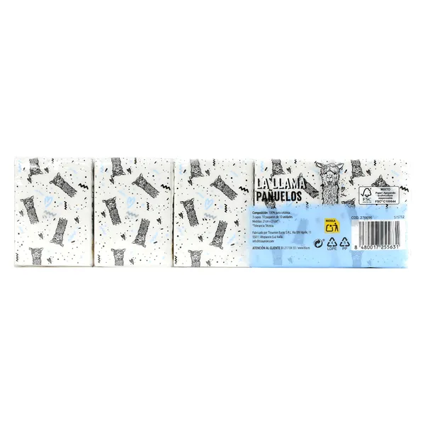 Pañuelos pocket blancos La Llama Dia paquete 10 unidades 3