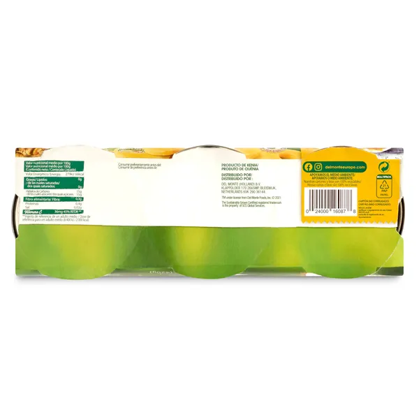 Piña en su jugo en rodajas Del monte lata 3 x 140 g 2