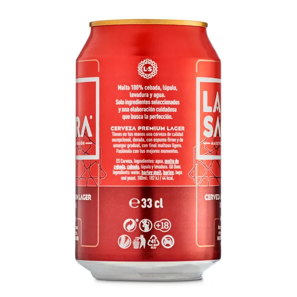 Cerveza original lager La sagra pack 24 x 33 cl 3