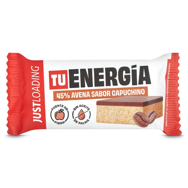 Barritas energéticas de avena sabor capuchino Just loading bolsa 60 g