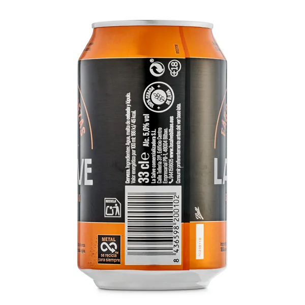 Cerveza La salve lata 33 cl 2