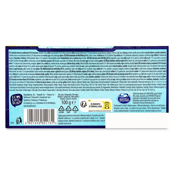 Mini barritas de chocolate con leche Nickelodeon caja 100 g (modelos diferentes) 4
