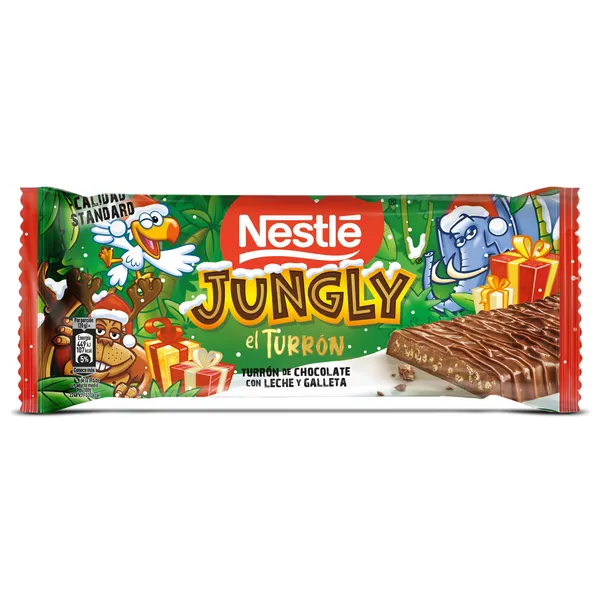 Turrón de chocolate con leche Nestlé Jungly 232 g