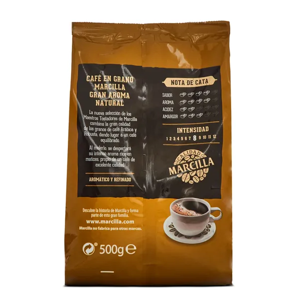 Café en grano natural Marcilla 500 g 3
