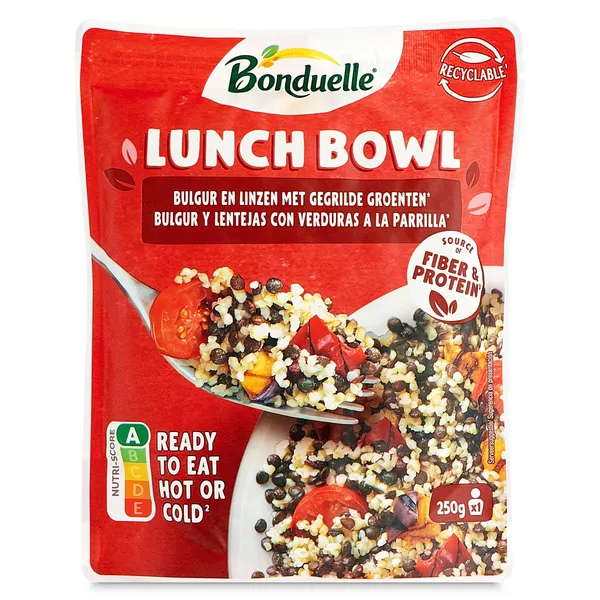 Lunch Bowl de lentejas Bonduelle 250 g