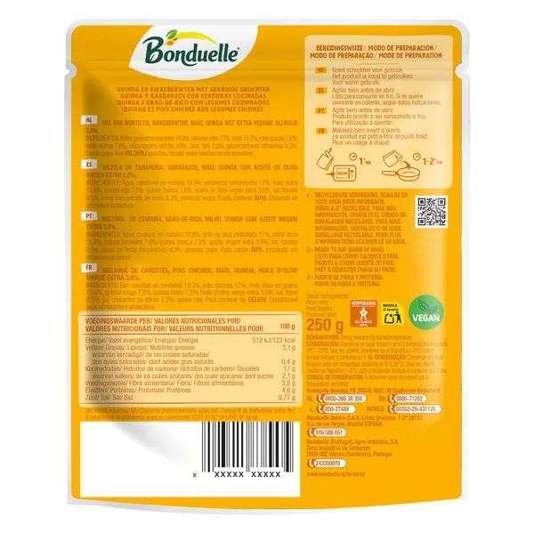 Lunch bowl de garbanzos Bonduelle 250 g 3
