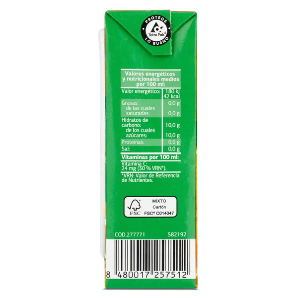 Zumo de naranja sin pulpa Dia Saborfera pack 3 x 200 ml 5