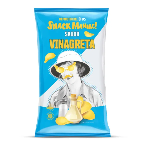 Patatas fritas sabor vinagreta Dia Snack Maniac 130 g 2