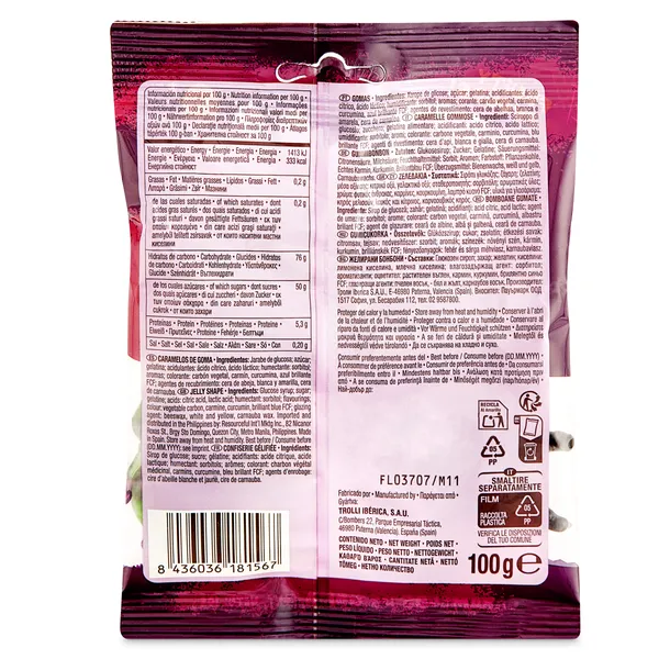 Golosinas tarántulas Trolli bolsa 100 gr 2