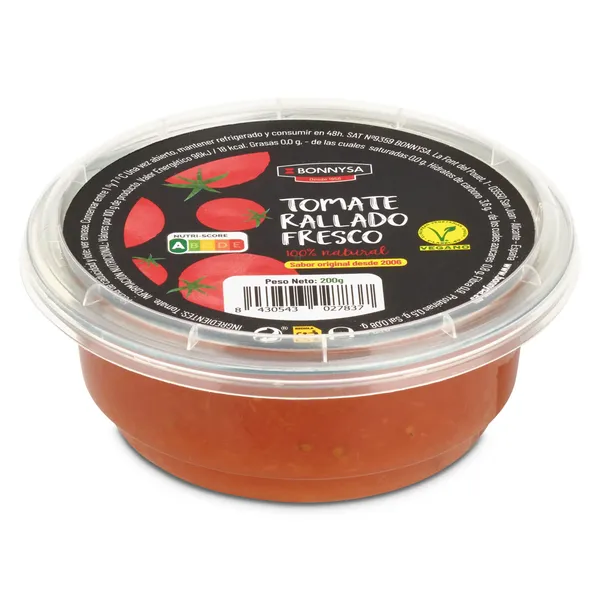 Tomate rallado natural Bonnysa 200 g