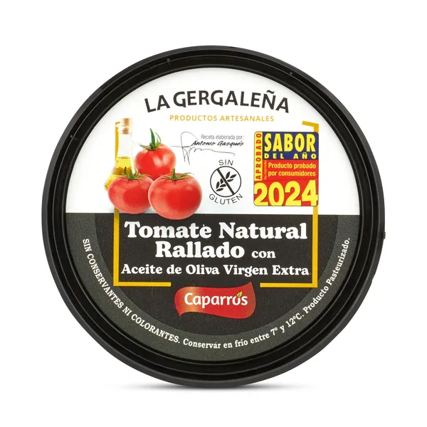 Tomate rallado natural La gergaleña tarrina 200 g 2