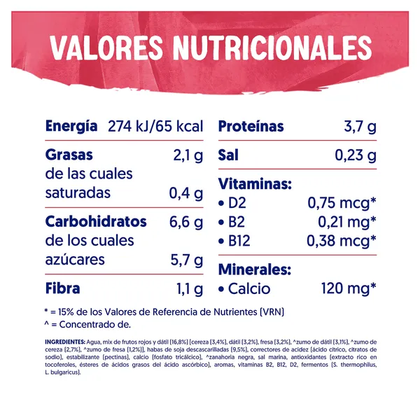 Postre de soja sabor frutos rojos Alpro vaso 400 g 3