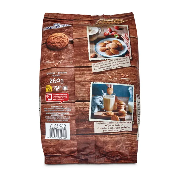 Mini galletas Cuétara Campurrianas bolsa 260 g 4