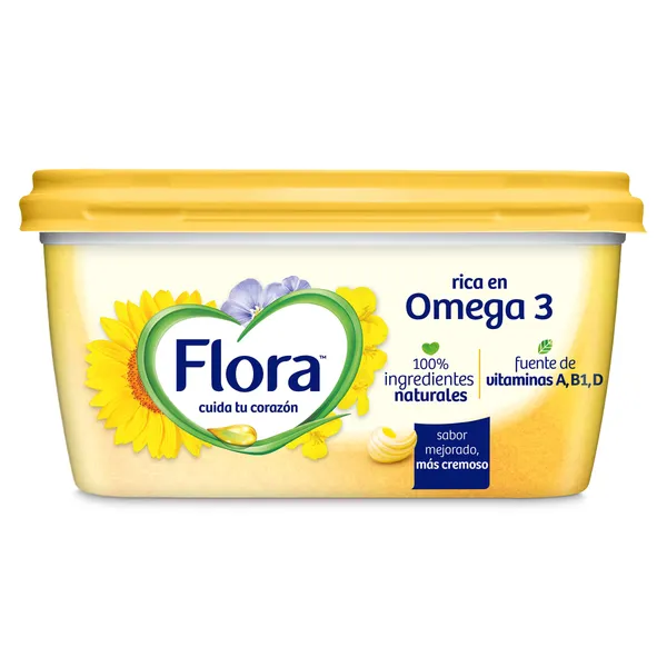 Margarina rica en omega 3 Flora 400 g 2