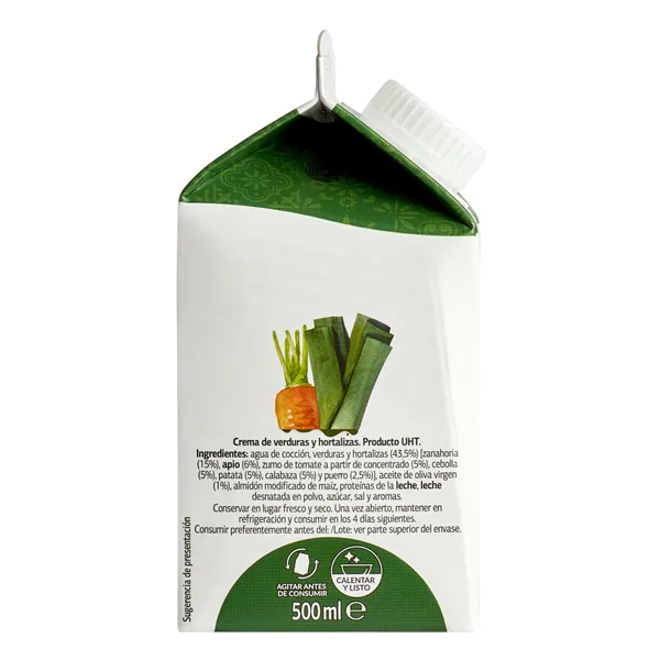 Crema de verduras Dia Al punto brik 500 ml 4