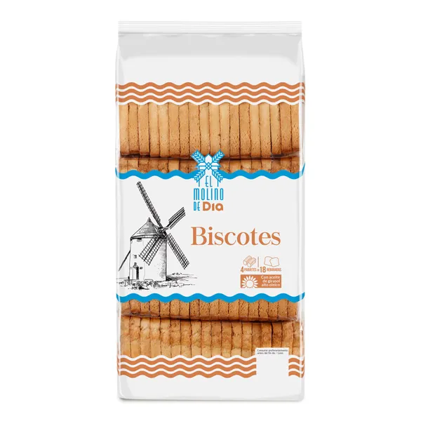 Biscotes El molino de Dia bolsa 540 g 2