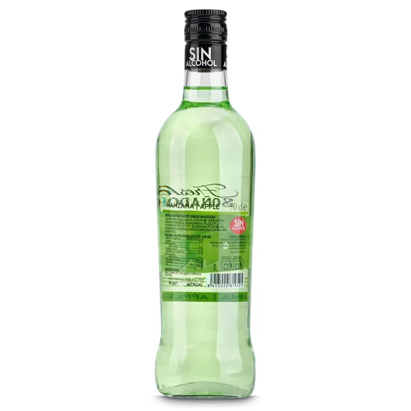 Licor de manzana sin alcohol Soñador 70 cl 3