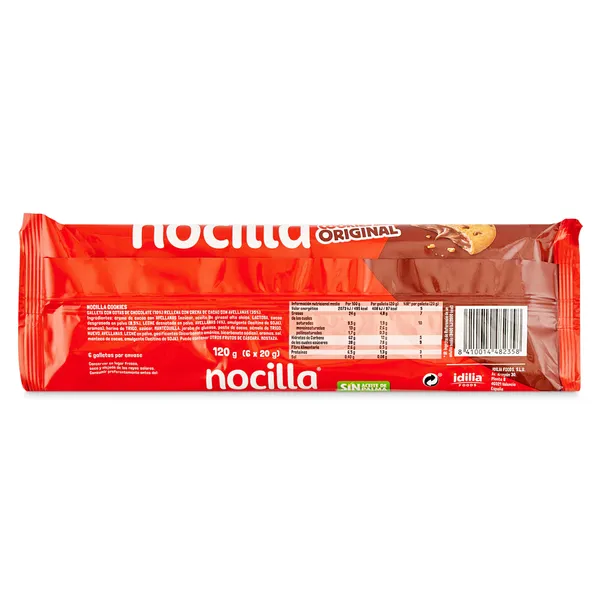 Galletas rellenas con crema de cacao Nocilla 120 g 3