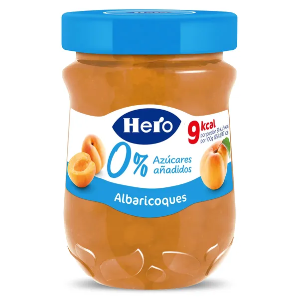 Mermelada de albaricoque 0% azúcares añadidos Hero 280 g 2
