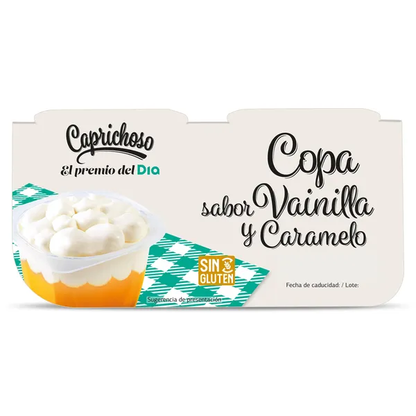 Copa de vainilla con caramelo y nata Dia Caprichoso 4 x 115 g 2