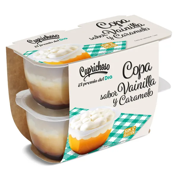 Copa de vainilla con caramelo y nata Dia Caprichoso 4 x 115 g 4