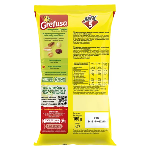 Mix frutos secos MisterCorn 160 g 2