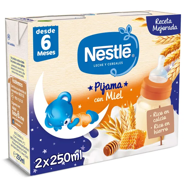 Papilla líquida 8 cereales con miel Nestlé caja 2 x 250 ml 2