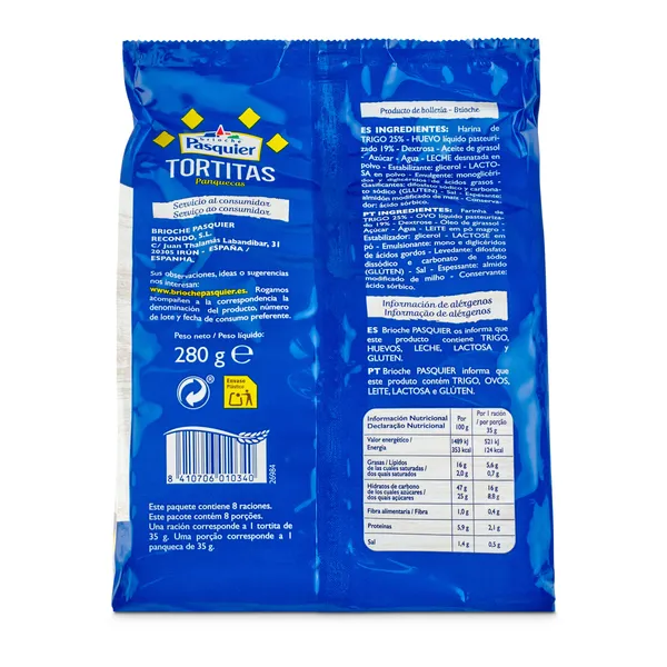 Tortitas Brioche Pasquier bolsa 280 g 3