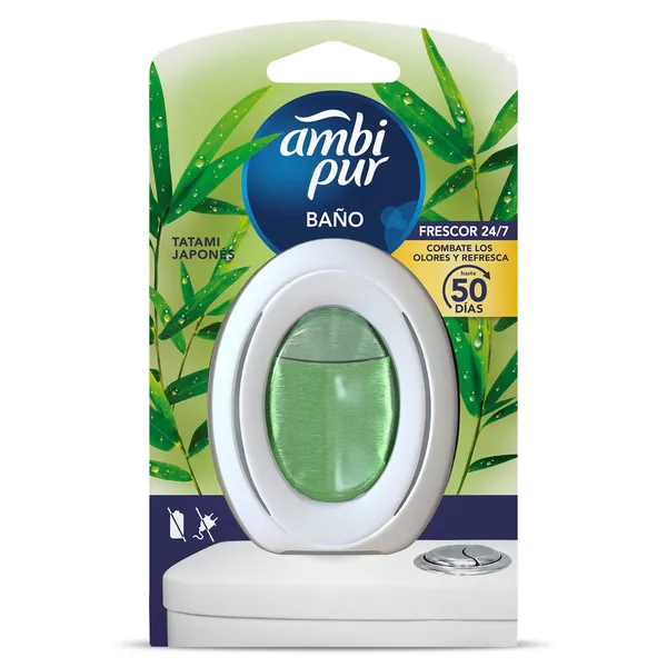 Ambientador baño aroma tatami japonés Ambipur caja 1 unidad