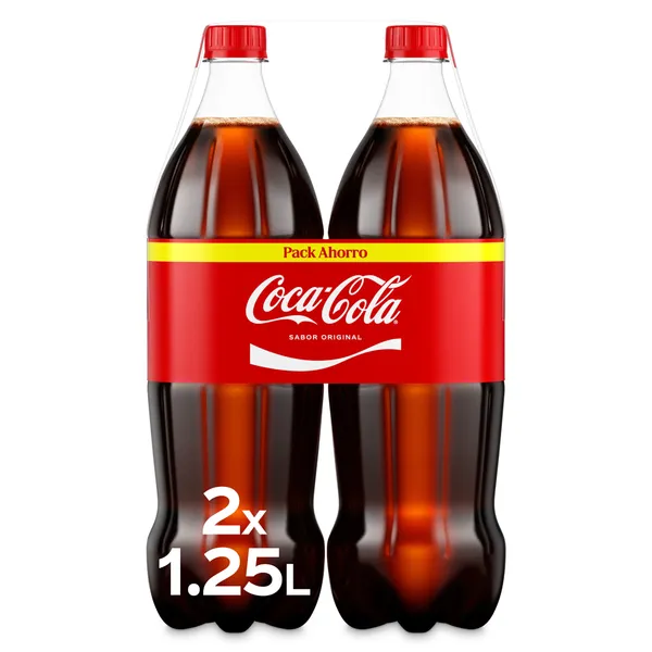 Refresco de cola sabor original Coca-Cola botella 2 x 1.25 L